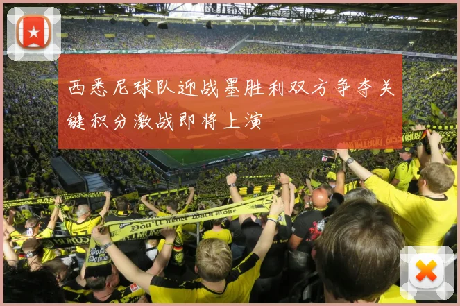 西悉尼球队迎战墨胜利双方争夺关键积分激战即将上演