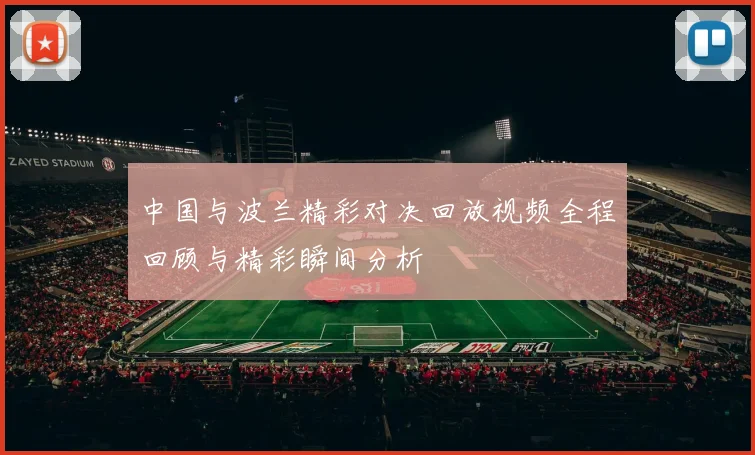 中国与波兰精彩对决回放视频全程回顾与精彩瞬间分析
